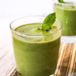 avocado mint green smoothies