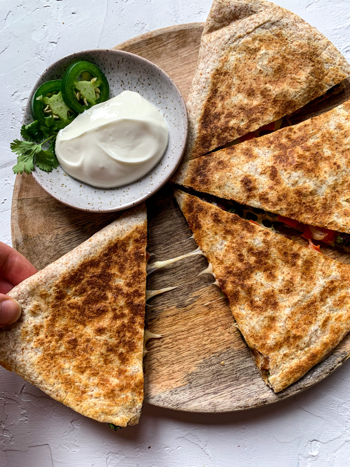 Black Bean and Kale Quesadillas