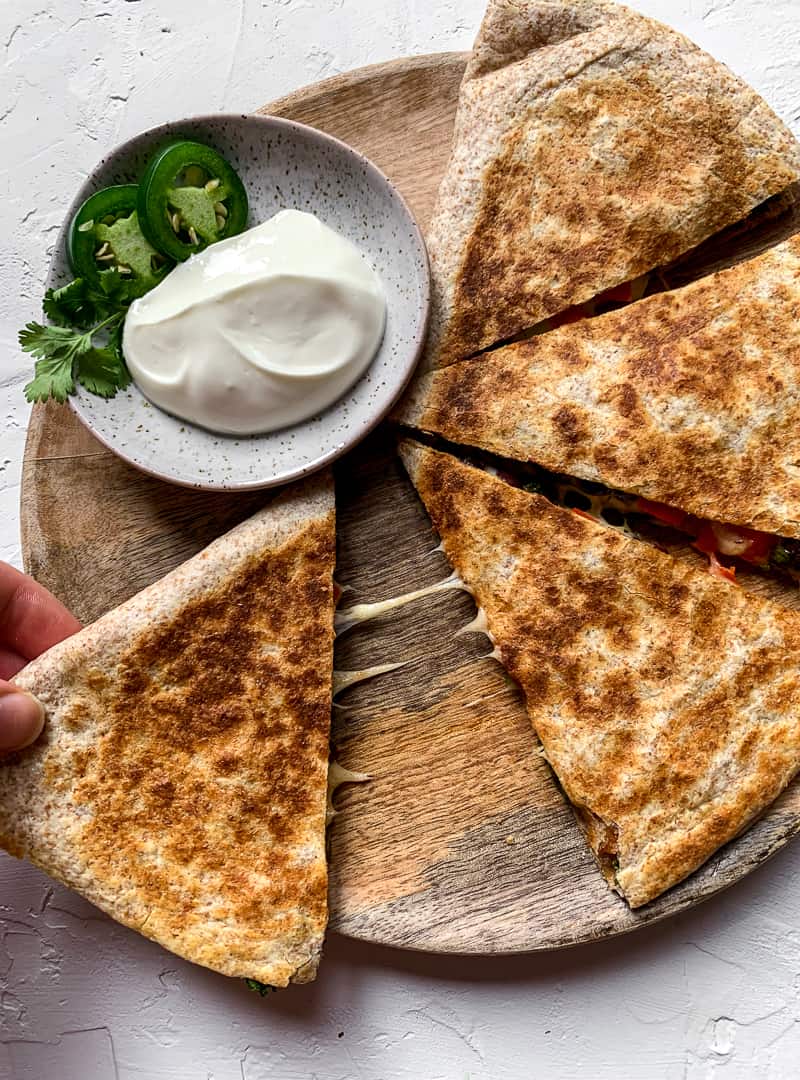 Black Bean and Kale Quesadillas