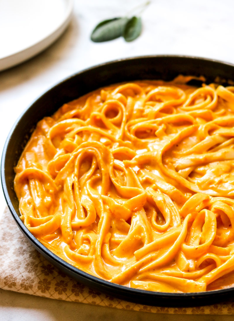 Pumpkin Alfredo with Buttery Sage Breadcrumbs